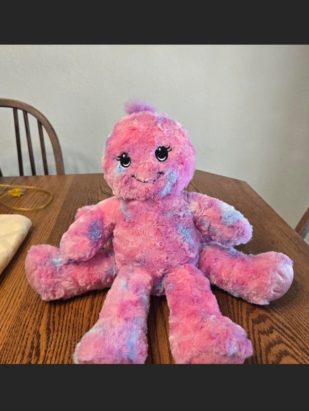 Build-A-Bear Plush Pink Tie-Dye Octopus Stuffed Animal